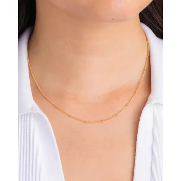 TDBSOQI 18K Gold Chain Necklaces Set for Women