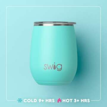 Swig Life 14oz Stemless Wine Cup Insulated Tumbler