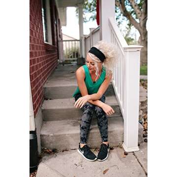 Maven Thread Urban 2Pack, Women's Workout Headbands, 4" Thick Non Slip Sweatbands for Exercise, Gym hairband Athletic Workouts and Yoga