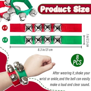 Jingle Wrist Bells Set for Christmas Parties