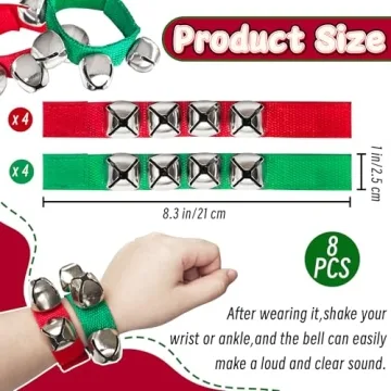 Jingle Wrist Bells Set for Christmas Parties