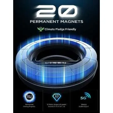 LISEN Fits MagSafe Car Mount [20 Strong Magnets] Magnetic Phone Holder for Car, HandsFree Car Accessories Cell Phone Holder Vent Car Mount for iPhone Fit for iPhone 15 14 13 12 Pro Max Plus Mini