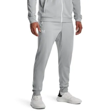 Under Armour Tricot Joggers for Men, Mod Gray X-Small
