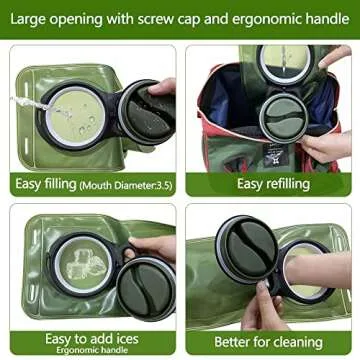 3L Hydration Bladder - Leakproof Water Reservoir for Adventures