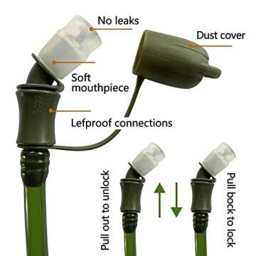 3L Hydration Bladder - Leakproof Water Reservoir for Adventures