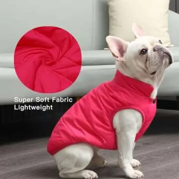 JoyDaog Fleece Lined Dog Jacket - Warm & Stylish Coats