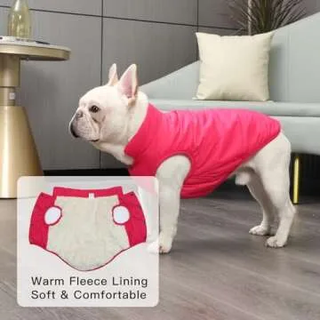 JoyDaog Fleece Lined Dog Jacket - Warm & Stylish Coats