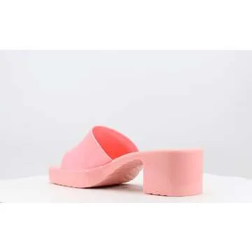 Cape Robbin Jelly Chunky Block Heel Sandals Zanne Pink 8