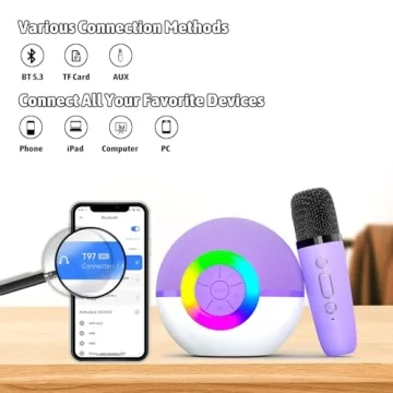 Heroange Karaoke Microphone Machine for All Ages