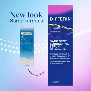 Differin Dark Spot Correcting Face Serum, Dark Spot Correcting Serum by the makers of Differin Gel, ...