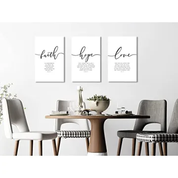 Hebrews 11 Scripture Wall Art Canvas Set - Faith-Inspired Decor