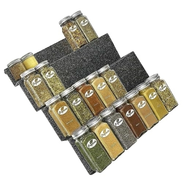 LYNK PROFESSIONAL Spice Drawer Organizer for Kitchen Storage