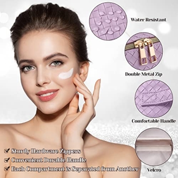 SFXULIX Large Capacity Travel Cosmetic Bag for Women