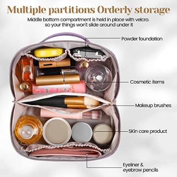 SFXULIX Large Capacity Travel Cosmetic Bag for Women