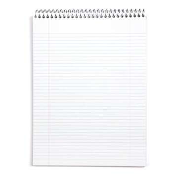 Mintra Office TOP BOUND Durable Spiral Notebooks (Black, College Ruled 3pk)