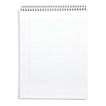 Mintra Office TOP BOUND Durable Spiral Notebooks (Black, College Ruled 3pk)