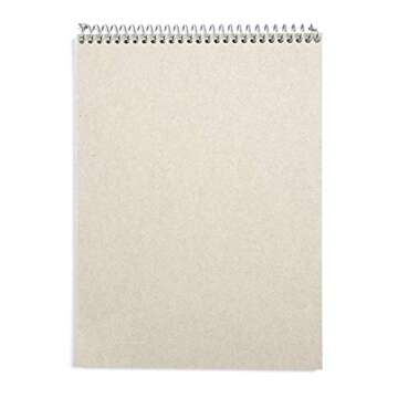 Mintra Office TOP BOUND Durable Spiral Notebooks (Black, College Ruled 3pk)