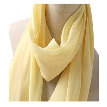 Bellonesc Silk Scarf 100% Silk Lightweight Sunscreen Shawl