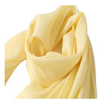 Bellonesc Silk Scarf 100% Silk Lightweight Sunscreen Shawl