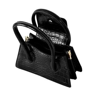 Cute Small Crossbody Purse for Women Stylish Crocodile Handbag