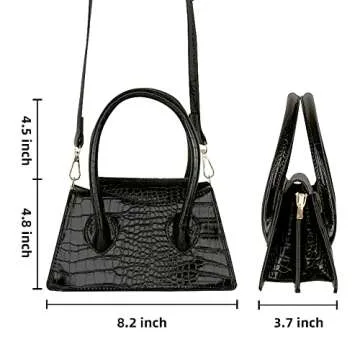 Cute Small Crossbody Purse for Women Stylish Crocodile Handbag