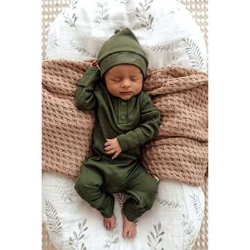 CIYCUIT Newborn Baby Boy Girl Romper Clothes Infant Solid Ribbed Onesie Bodysuit Jumpsuit Outfits