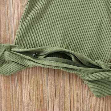 CIYCUIT Newborn Baby Boy Girl Romper Clothes Infant Solid Ribbed Onesie Bodysuit Jumpsuit Outfits