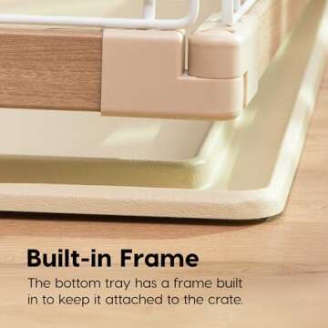 Stylish IRIS USA Tall Dog Crate for Spacious Pet Comfort