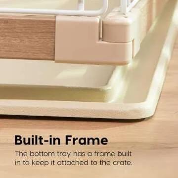 Stylish IRIS USA Tall Dog Crate for Spacious Pet Comfort