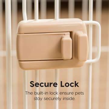 Stylish IRIS USA Tall Dog Crate for Spacious Pet Comfort