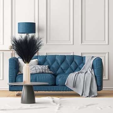 VIERENA 8 PCS Faux Pampas Grass 38"/3.1ft Tall Artificial Pompous Grass Large Fake Pompas Branches P...