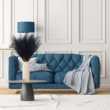 VIERENA 8 PCS Faux Pampas Grass 38"/3.1ft Tall Artificial Pompous Grass Large Fake Pompas Branches P...