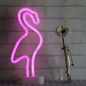 Flamingo Neon Light for Room Decor Birthday Gift