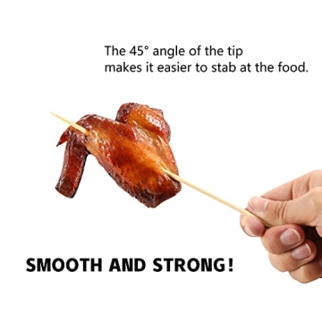 200 PCS Bamboo Skewers for Grilling and Appetizers