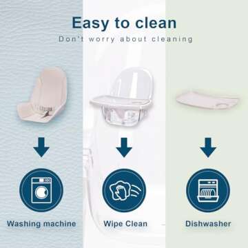 Baby High Chair, 6-in-1 Convertible Wooden Recline Chair with Adjustable Hardwood Leg for Babies and Toddlers, Double Dishwasher Safe Tray & Premium Leatherette