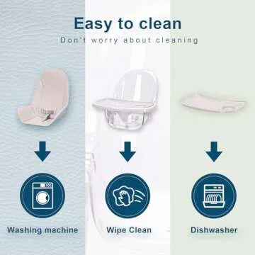 Baby High Chair, 6-in-1 Convertible Wooden Recline Chair with Adjustable Hardwood Leg for Babies and Toddlers, Double Dishwasher Safe Tray & Premium Leatherette