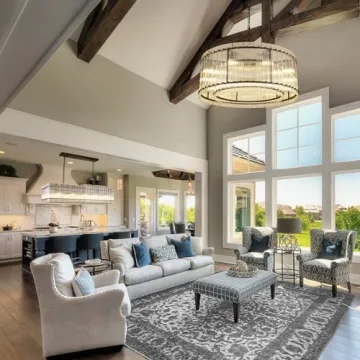 Knurldon 37" Black Round Chandelier with 8 Lights