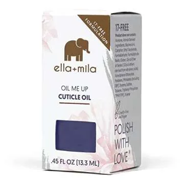ella+mila Premium Cuticle Oil - Long-Lasting Nail Care & Nail Growth Treatment for Weak, Thin & Dama...