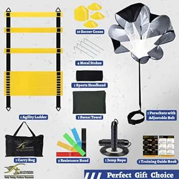 Eazy2hD Agility Training Equipment Set – Complete Training Kit for Agility and Speed