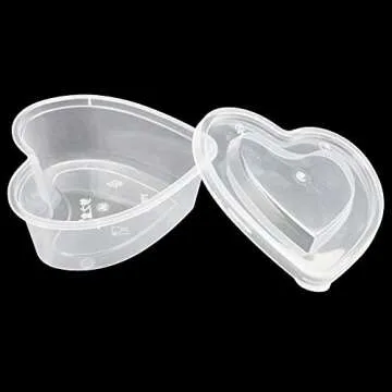 Goodma 36 Piece Heart Shaped Slime Storage Containers