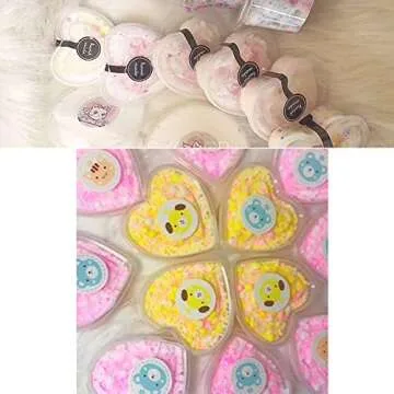 Goodma 36 Piece Heart Shaped Slime Storage Containers