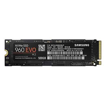 Samsung 960 EVO 500GB Solid State Drive (MZ-V6E500BW) m.2 NVMe,Hybrid Drive