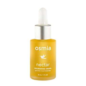Osmia Organics Natural Nectar Nourishing Drops | Clean Beauty For Healthy Skin (1 fl oz | 30 ml)