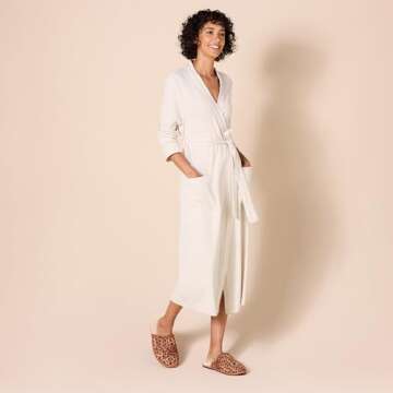 Lightweight Waffle Full-Length Robe for All-Day Comfort