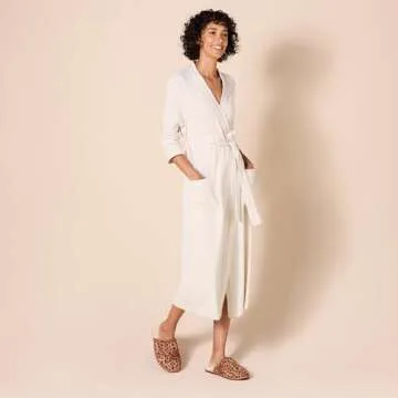 Lightweight Waffle Full-Length Robe for All-Day Comfort