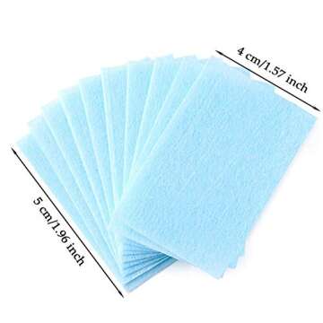 EORTA 1200 Pcs Disposable Nail Wipes Nail Polish Remover Lint Free Cotton Soft Pads for Acrylic Gel ...