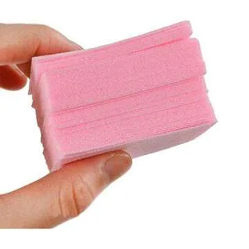 EORTA 1200 Pcs Disposable Nail Wipes Nail Polish Remover Lint Free Cotton Soft Pads for Acrylic Gel Nail, Nail Art, Finger/Toenail Care, 2 Random Colors