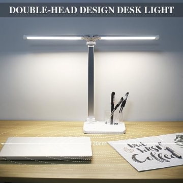 iVict Dual Swing Arm LED Desk Lamp for Home and Office