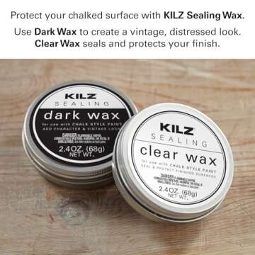 KILZ Protective Sealing Wax, Interior, Clear, 2.4 Ounces