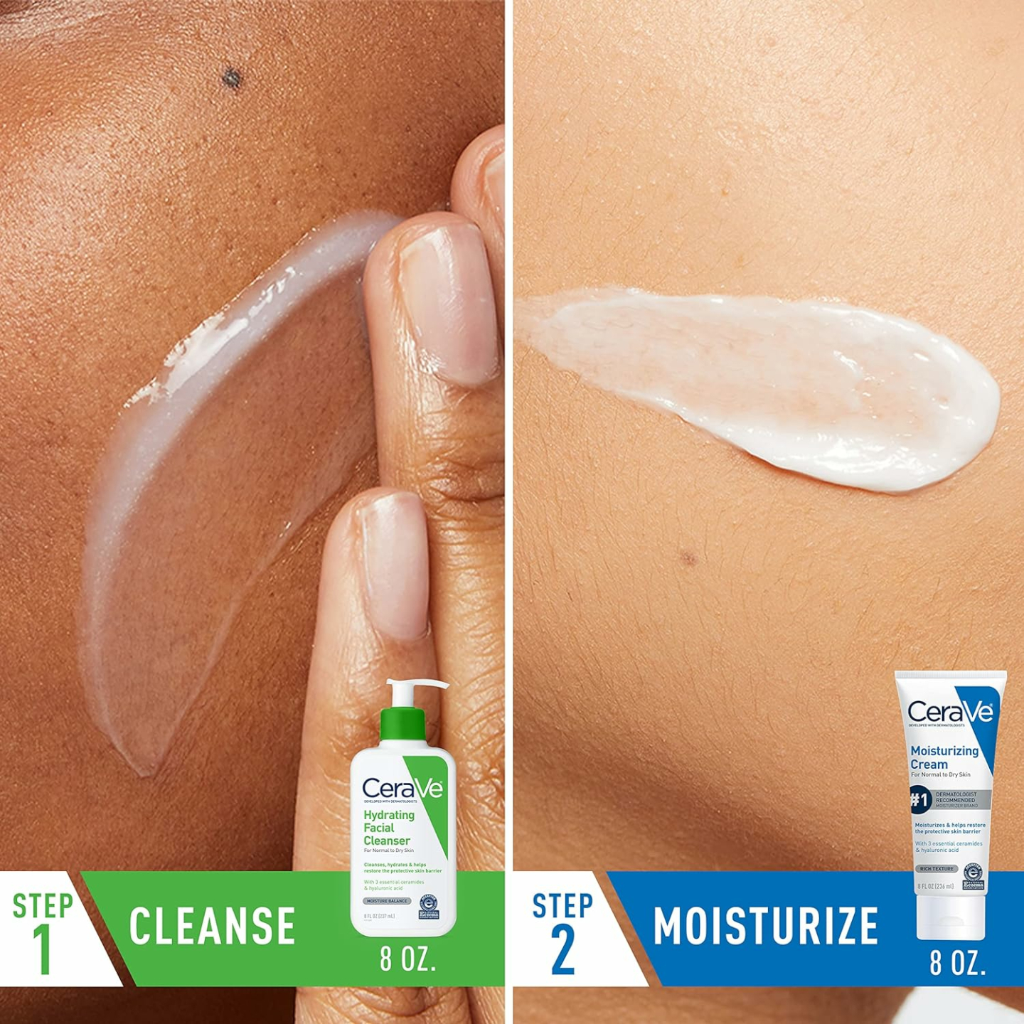 CeraVe Skin Care Set with Moisturizer & Cleanser